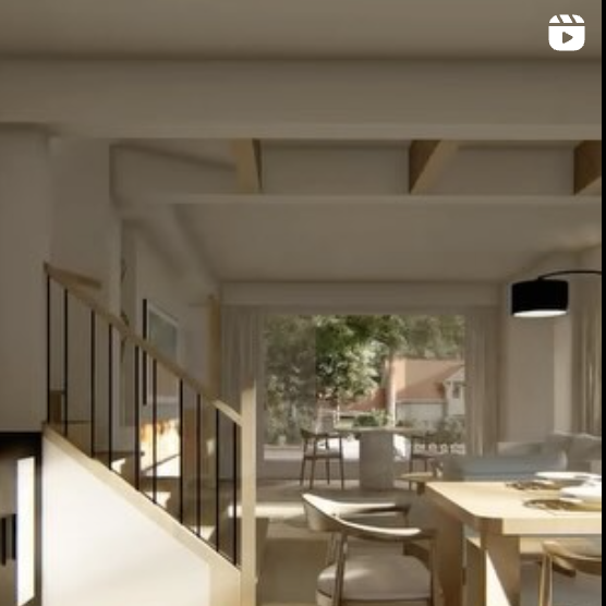 Instagram post of renovation render of full-home renovation